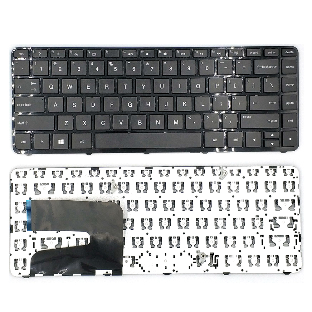 Preço de fábrica teclado layout dos EUA para substituição do teclado do notebook HP 14-E nos EUA com moldura