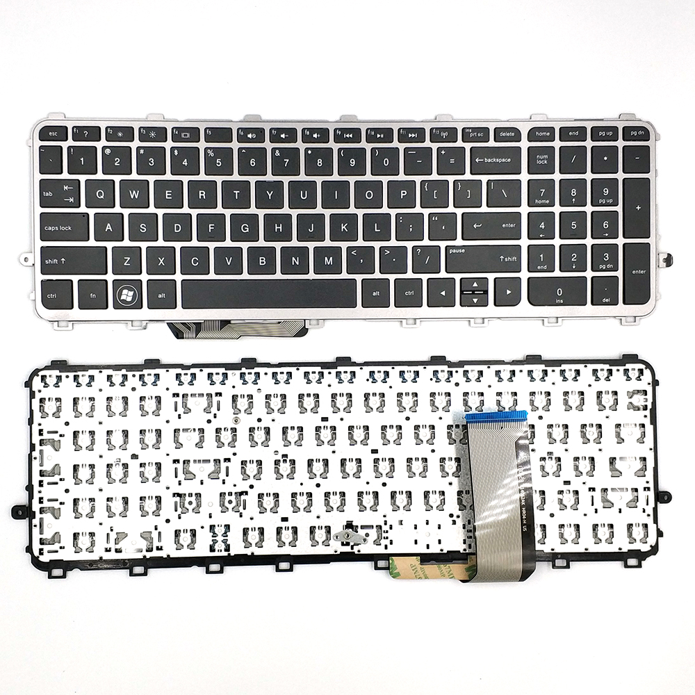 Teclado inglês de substituição adequado para HP 15-J com quadro teclado para laptop dos EUA
