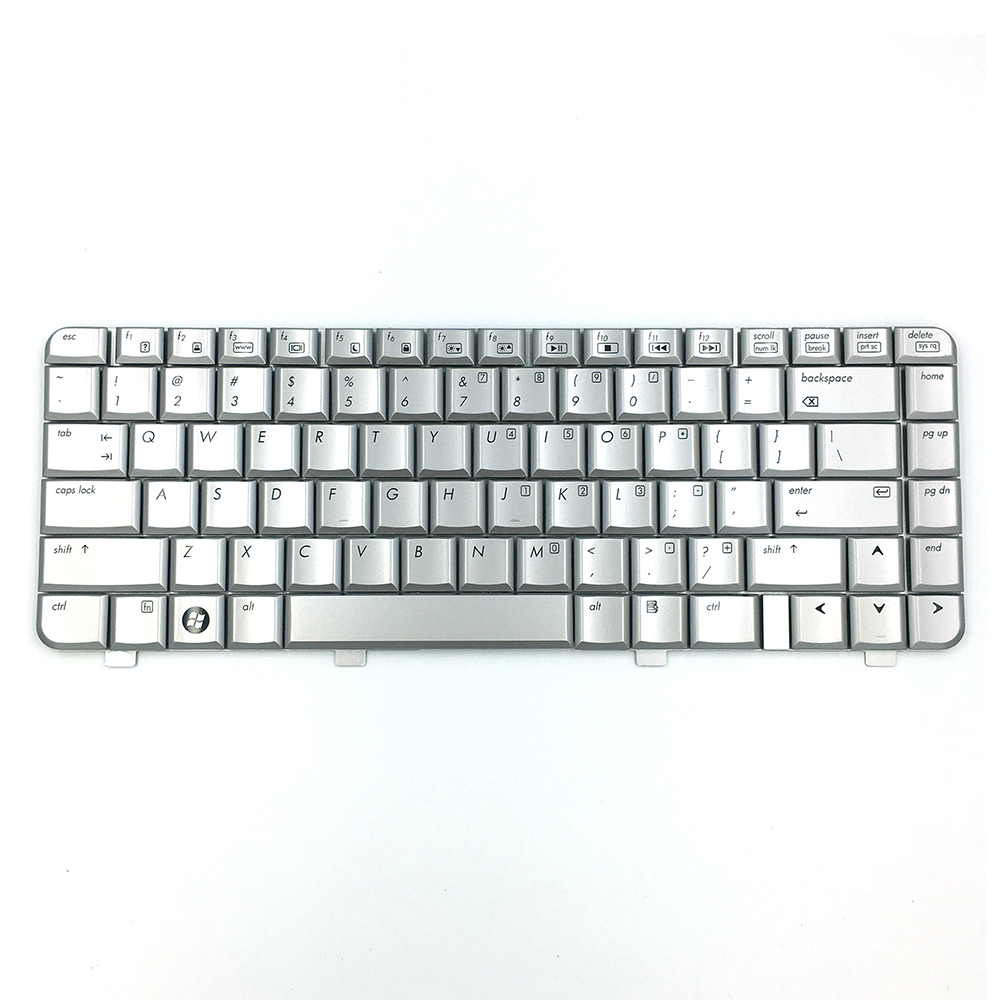 Teclado de notebook de substituição de venda imperdível apto para teclado de layout HP DV4-1000 EUA prata