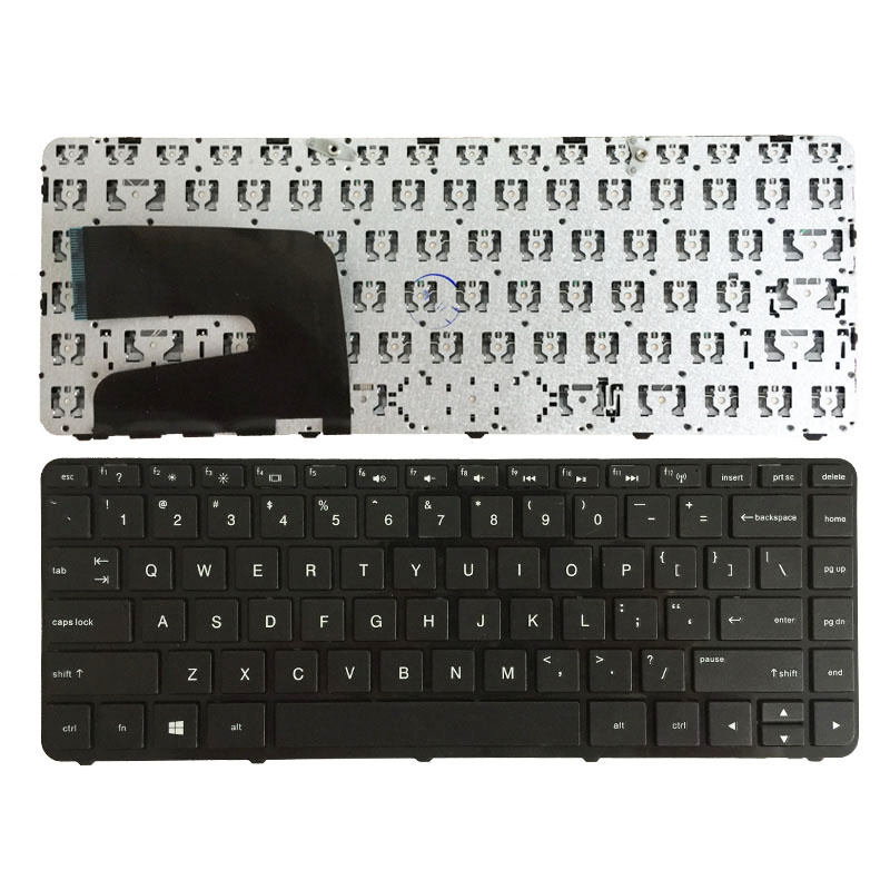 Teclado inglês de substituição adequado para teclado de laptop HP 14-N EUA preto