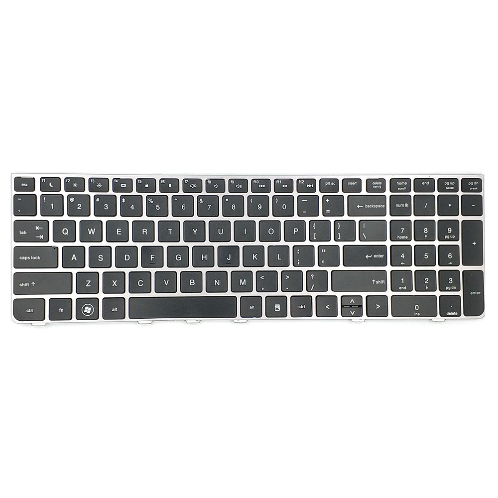 Teclado de laptop dos EUA para teclado em inglês HP 4530 com moldura Slive
