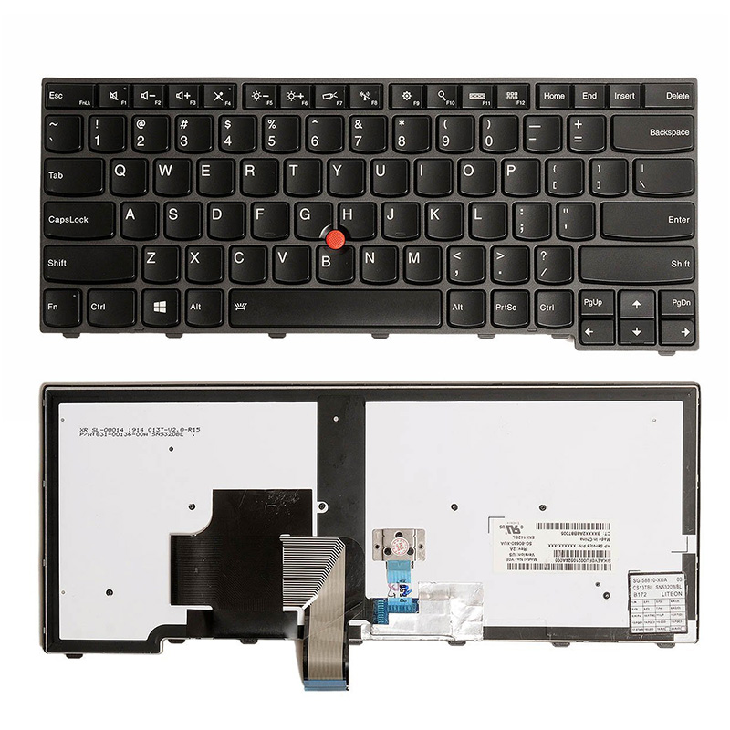 Novo teclado de laptop inglês americano para Lenovo Thinkpad T440S