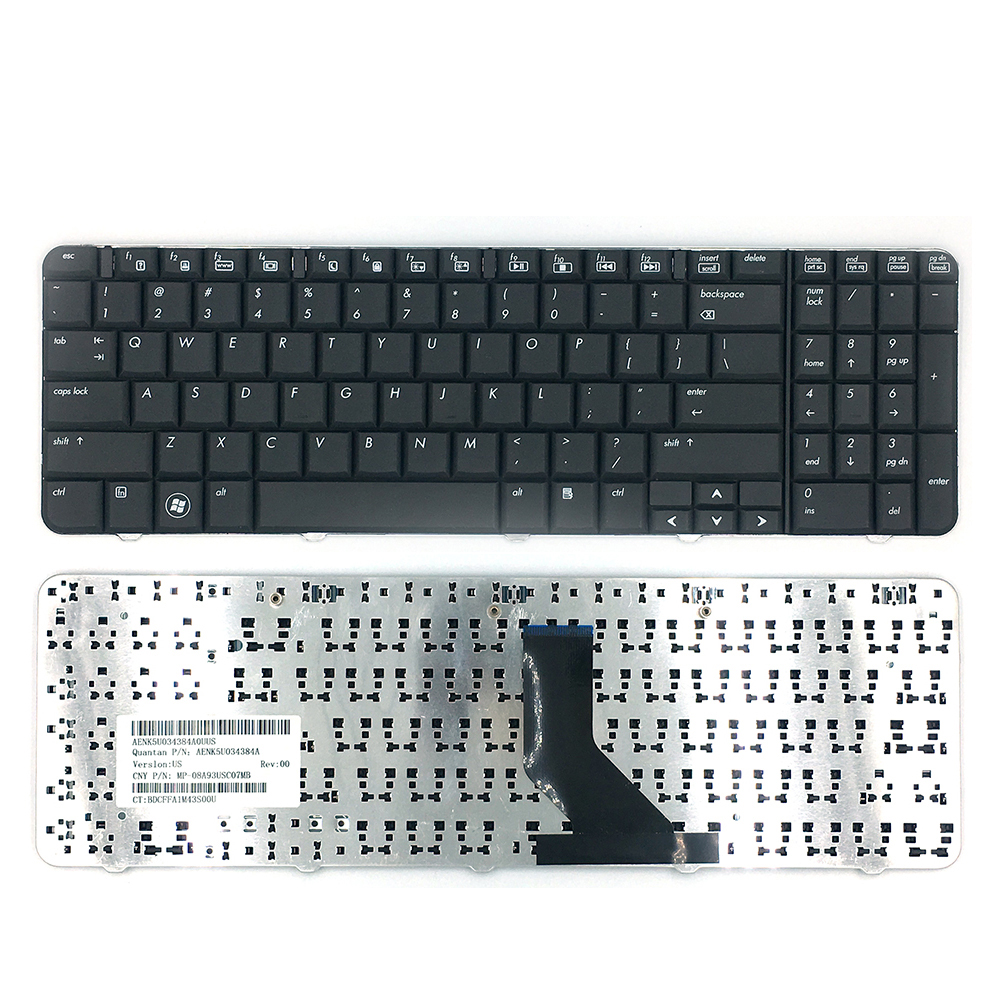 Teclado americano adequado para teclado de laptop inglês HP CQ60