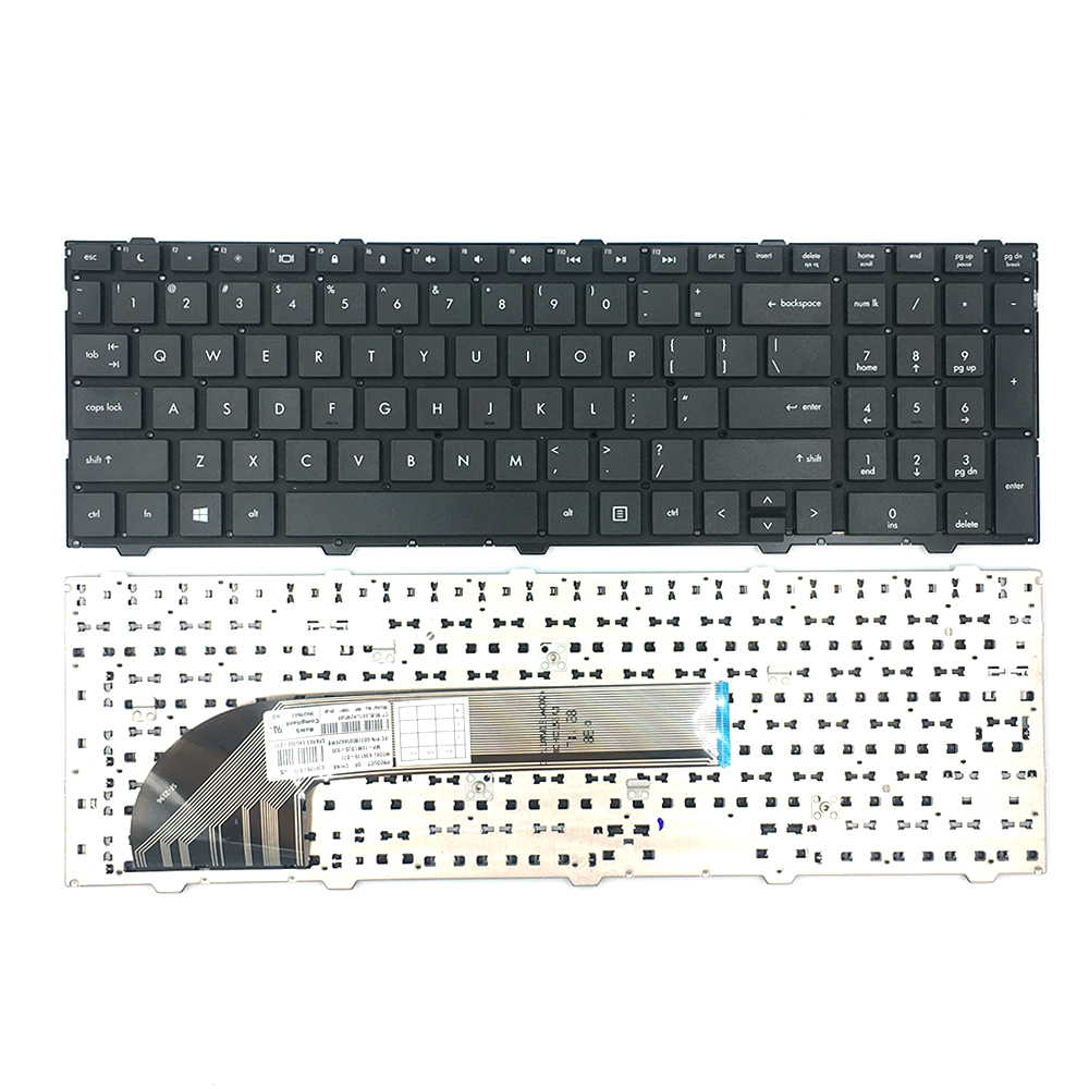 Novo teclado americano adequado para HP Probook 4540 sem moldura teclado inglês