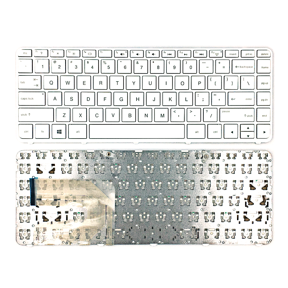 Preço de fábrica teclado layout dos EUA para substituição de teclado de notebook HP 14-N pars branco